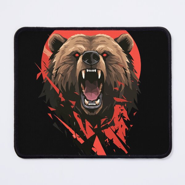 Item preview, The Roaring Crimson Grizzly designed and sold by ifundesign.