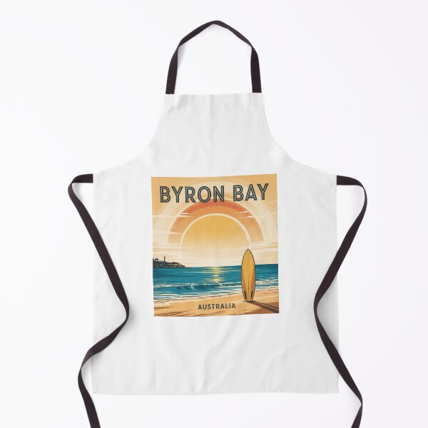 Item preview, Byron Bay Australia Retro Surfboard Sunset Poster designed and sold by CircinusStore.