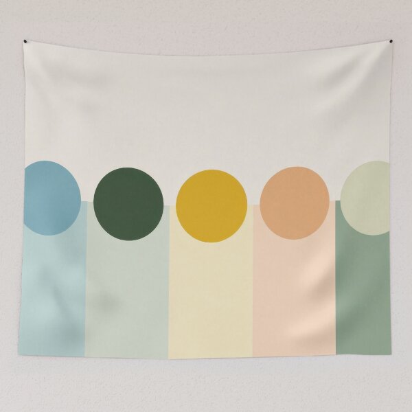 Item preview, Bright circles on light bg designed and sold by anytka.