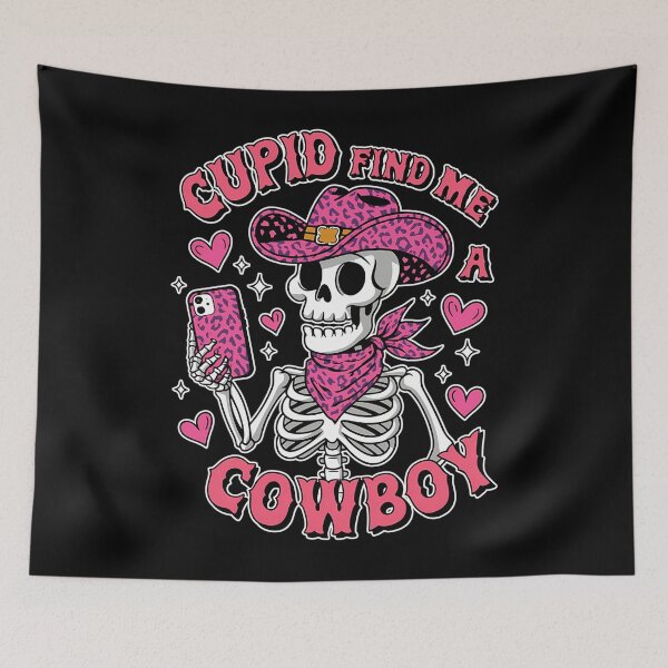 Item preview, Cupid Find Me A Cowboy Skeleton Cowgirl Valentine designed and sold by tevfdrbbgs9.