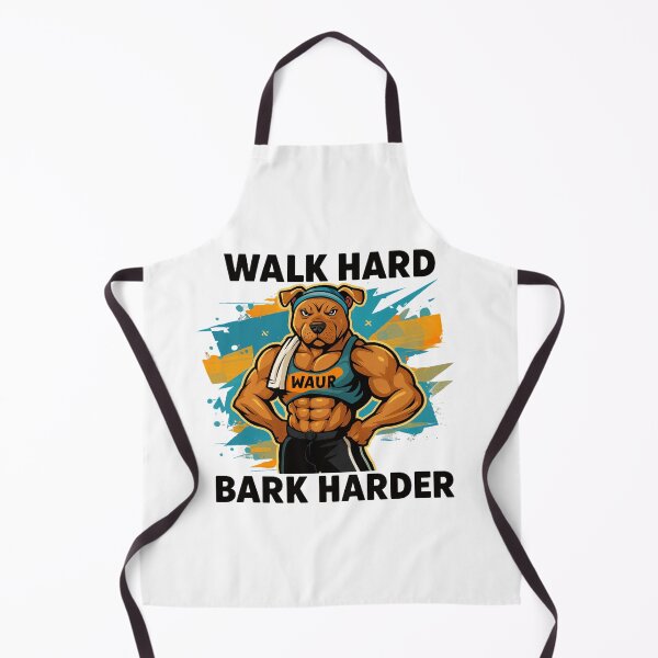 Item preview, Dog - Walk Hard Bark Harder Fitness Design designed and sold by ChillModeOn.