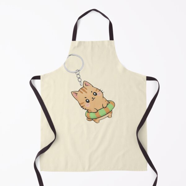 Item preview, Hanging Keyring – Cute Floating Cat Illustration designed and sold by HNstory.