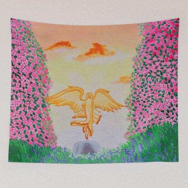 Item preview, Angel on stone designed and sold by "mariadreamart".