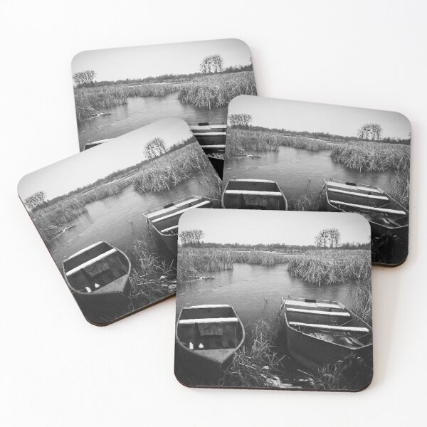Item preview, A boats at the edge of a frozen lake designed and sold by Darekb22.