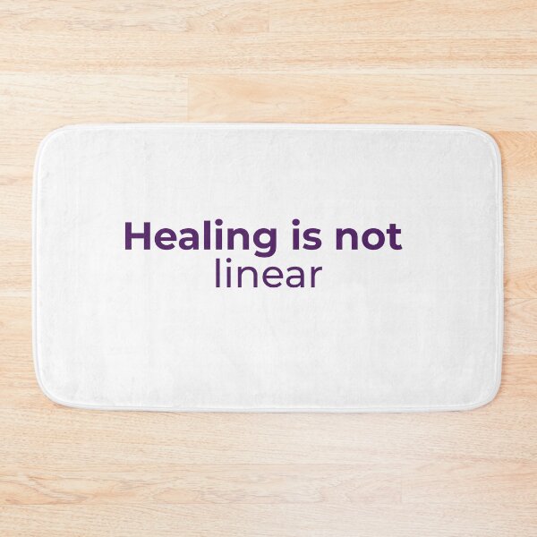Item preview, Healing is not linear - Minimalist statement designed and sold by Bianca Eder - Healing Collection.