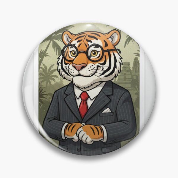 Item preview, A Sophisticated Tiger In A Business Suit. designed and sold by SurendarJeswani.