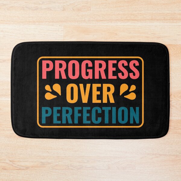 Item preview, Progress Over Perfection - Motivational Inspirational Positive Quote designed and sold by Shape Snip Studio.