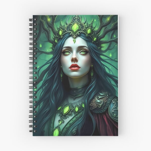 Item preview, Forest Queen Guardian - Emerald Elven Fantasy Art designed and sold by ArtMorphStudio.