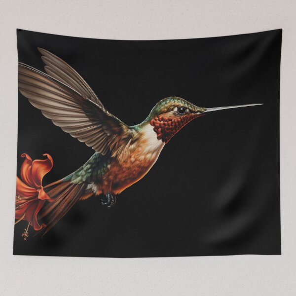 Item preview, Fiery Flight of Hummingbird designed and sold by anytka.