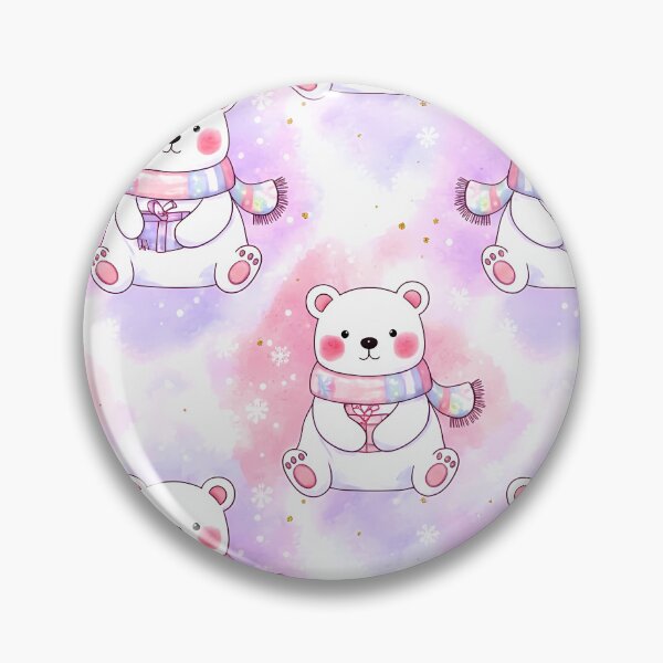 Item preview, Snowy Snuggle Bears – Pastel Winter Pattern designed and sold by meesub.