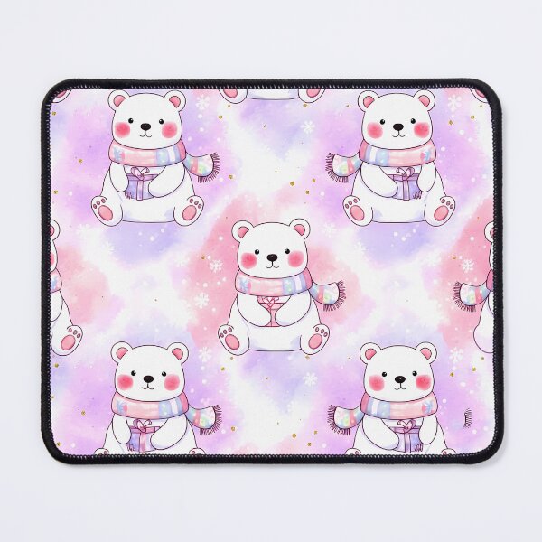 Item preview, Snowy Snuggle Bears – Pastel Winter Pattern designed and sold by meesub.