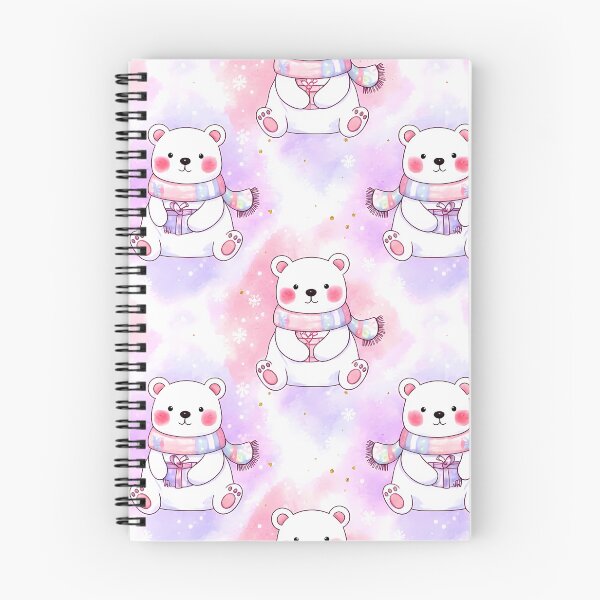 Item preview, Snowy Snuggle Bears – Pastel Winter Pattern designed and sold by meesub.