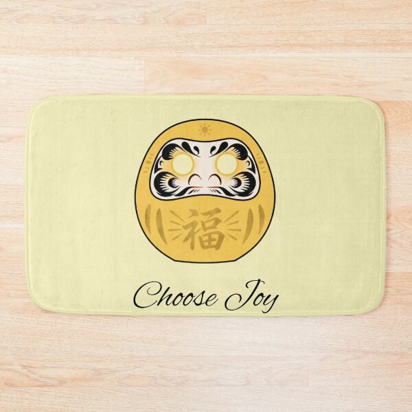 Item preview, Choose Joy Yellow Daruma Motivational Illustration designed and sold by daila70.