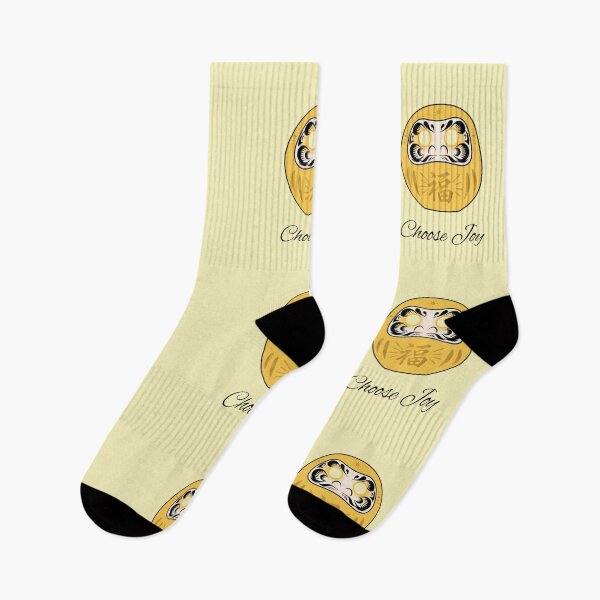 Item preview, Choose Joy Yellow Daruma Motivational Illustration designed and sold by daila70.