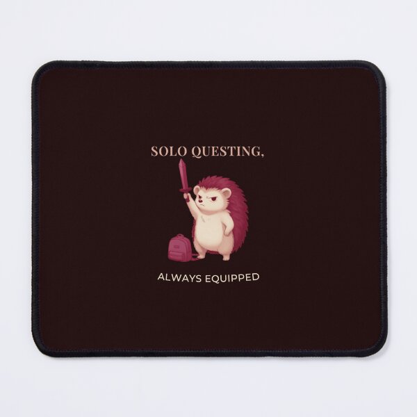 Item preview, Solo Questing, Always Equipped - Adventure Gamer T-shirt for Introverted Women Who Love MMOs designed and sold by Cozy Introvert Gamer.