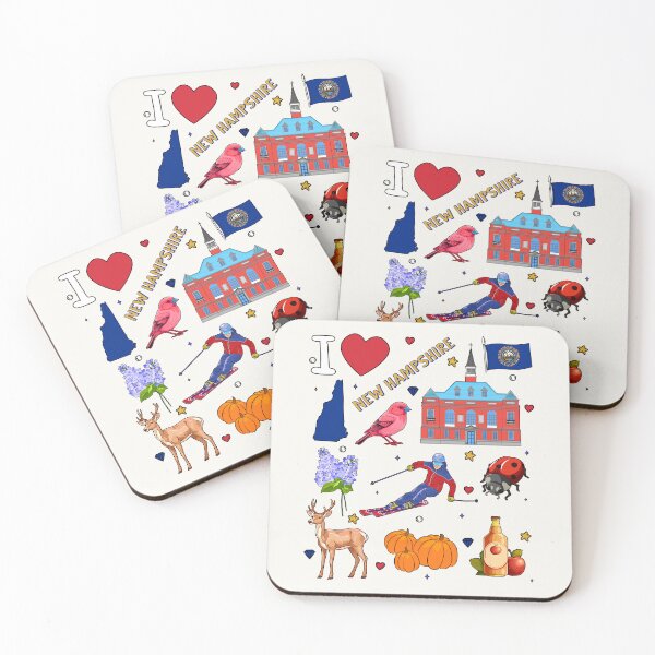 Item preview, New Hampshire State Pride, Icons & Symbols Pattern designed and sold by mashmosh.