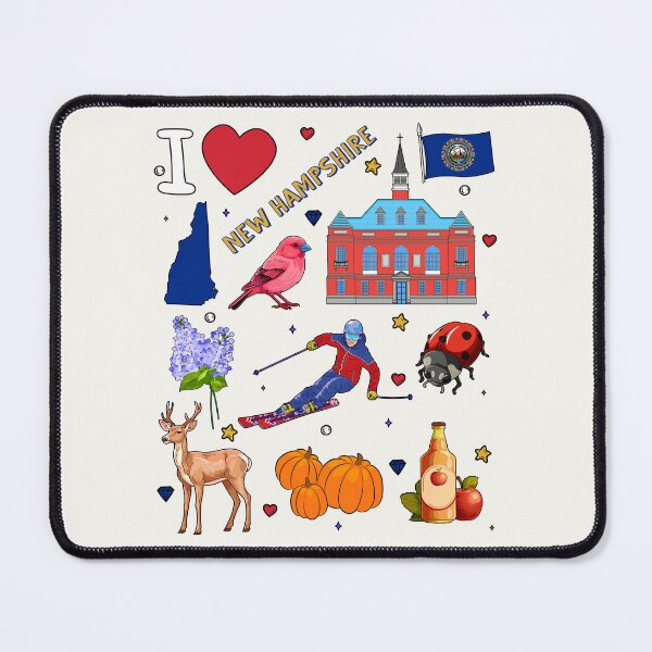 Item preview, New Hampshire State Pride, Icons & Symbols Pattern designed and sold by mashmosh.