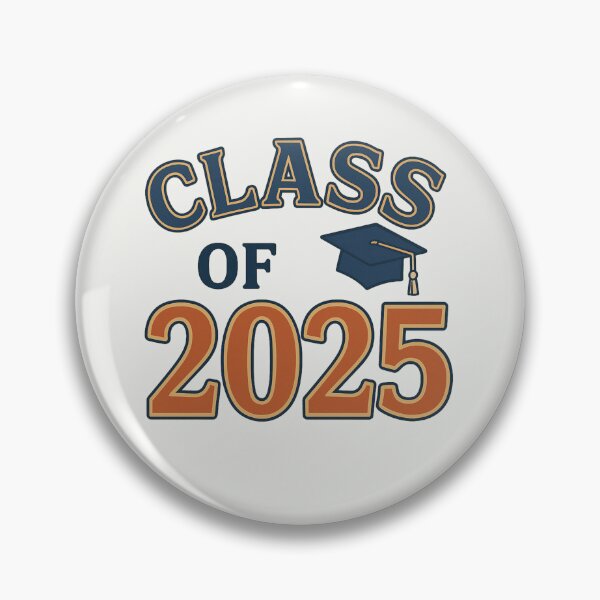 Item preview, Class of 2025 Graduation Retro Typography with Cap designed and sold by astersgraphics.