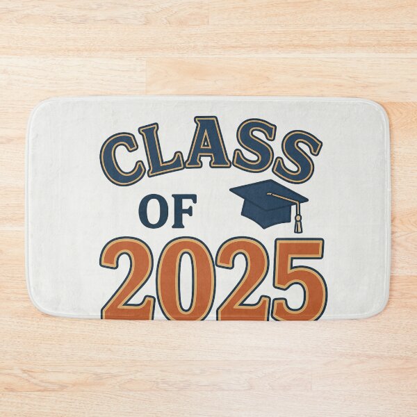 Item preview, Class of 2025 Graduation Retro Typography with Cap designed and sold by astersgraphics.