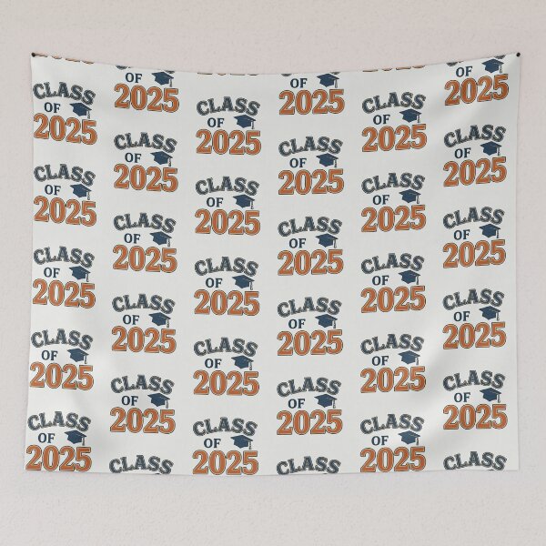Item preview, Class of 2025 Graduation Retro Typography with Cap designed and sold by astersgraphics.
