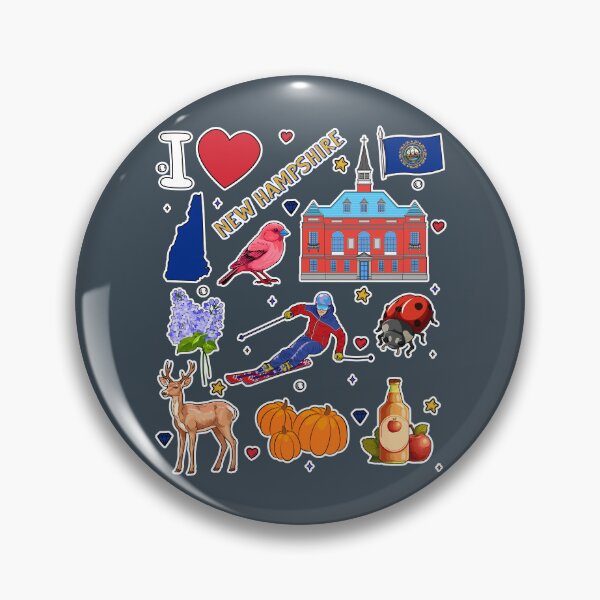 Item preview, New Hampshire State Pride - Ultimate Granite State Icons Collection designed and sold by mashmosh.