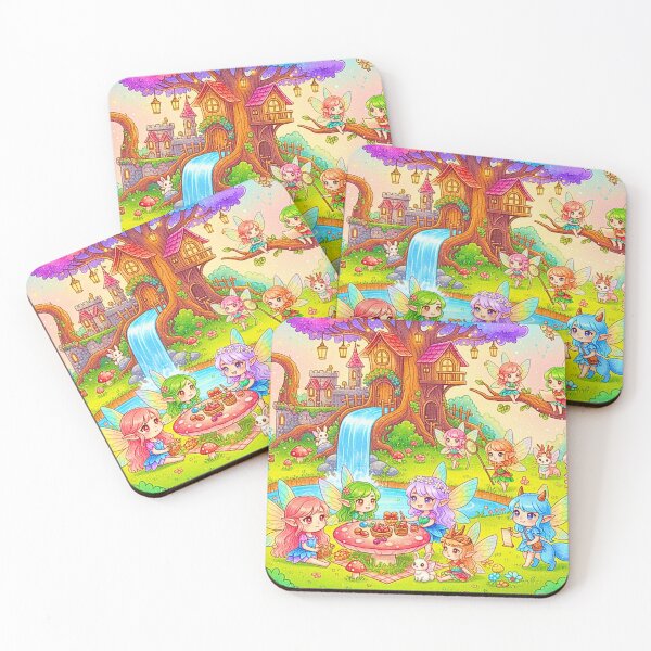 Item preview, Magical Rainbow Treehouse Fairy Garden designed and sold by MBBialyPiksel.
