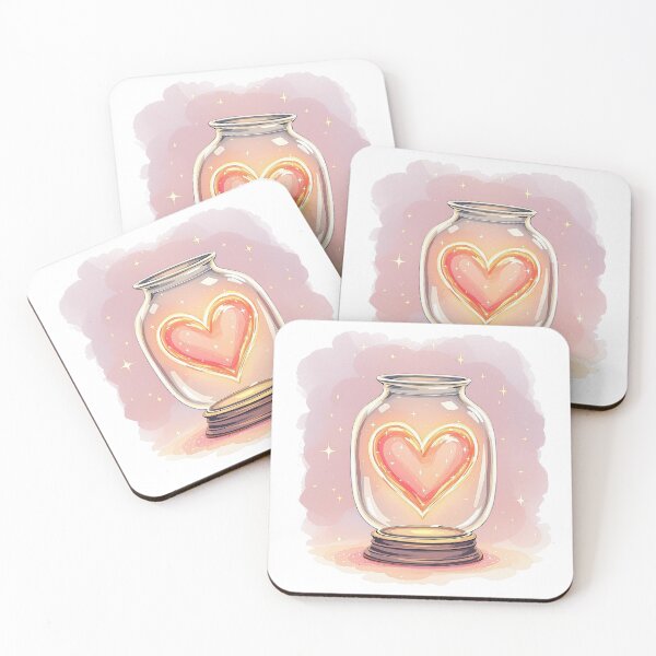 Item preview, Heart in a Jar – Magical Valentine Illustration designed and sold by MagicMicki.