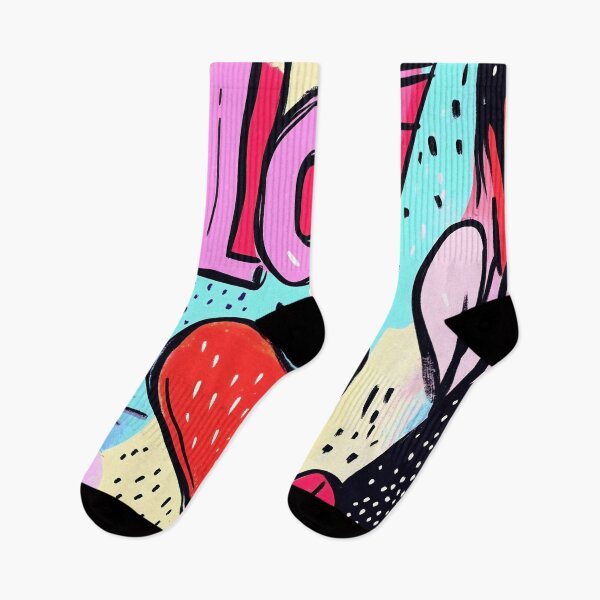 Item preview, Colorful abstract artwork depicting the word love highlighted with hearts and floral elements in a vibrant setting designed and sold by anytka.