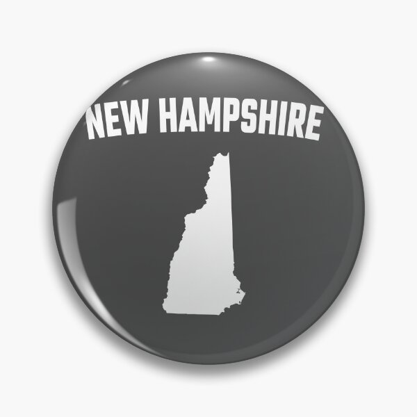 Item preview, New Hampshire State Map - Classic White Minimalist Silhouette designed and sold by mashmosh.