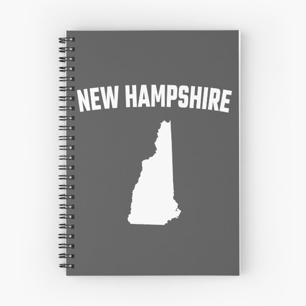 Item preview, New Hampshire State Map - Classic White Minimalist Silhouette designed and sold by mashmosh.