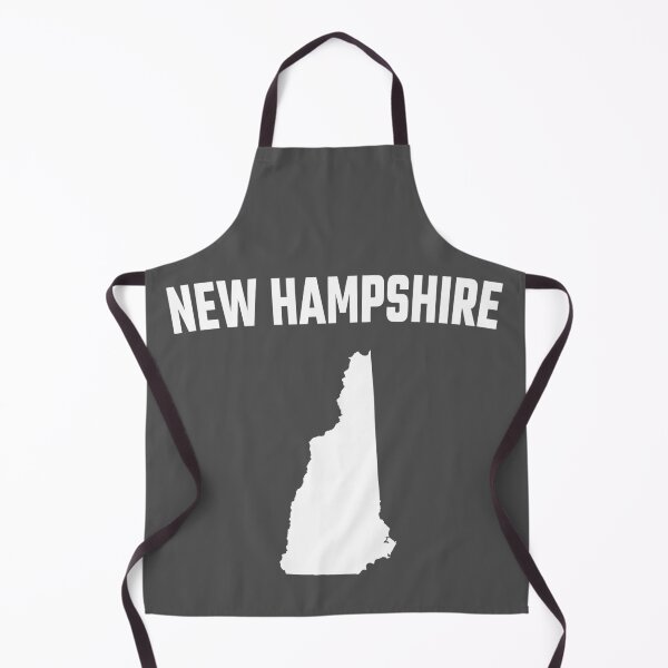 Item preview, New Hampshire State Map - Classic White Minimalist Silhouette designed and sold by mashmosh.
