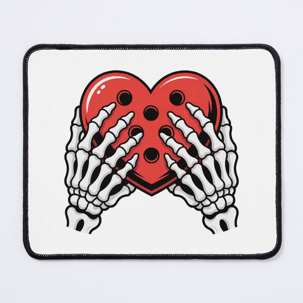 Item preview, Skeleton Hands & Pickleball Heart - Neo Traditional Tattoo Style Art designed and sold by Pro AguiZoul Art.