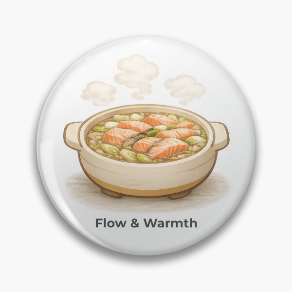 Item preview, Flow & Warmth – Leek & Salmon Hot Pot  Saishoku-Kenbi – Nabe Wellness #04 designed and sold by Yohei-Studio.
