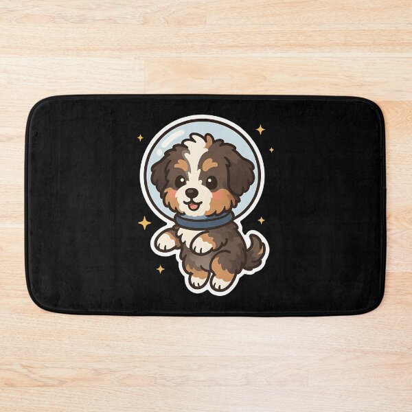 Item preview, Cute Astronaut Aussie Doodle Puppy in Space - Galaxy Dog designed and sold by Balasan.