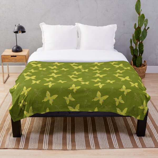 Aperçu de l'œuvre Papillons pastel ludiques - Rama Raya RR01 Vert créée et vendue par HueyDesign.