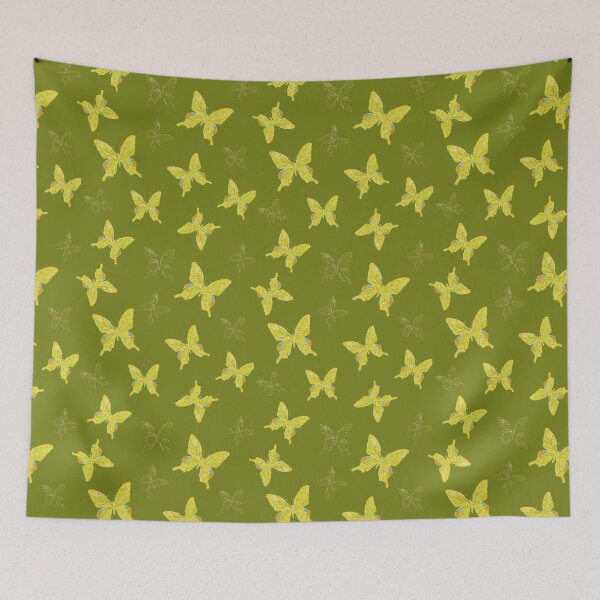 Item preview, Playful Pastel Butterflies - Rama Raya RR01 Green designed and sold by HueyDesign.