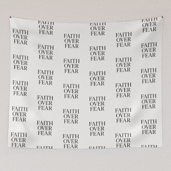 Item preview, Faith Over Fear Christian Inspirational Quote Design designed and sold by astersgraphics.
