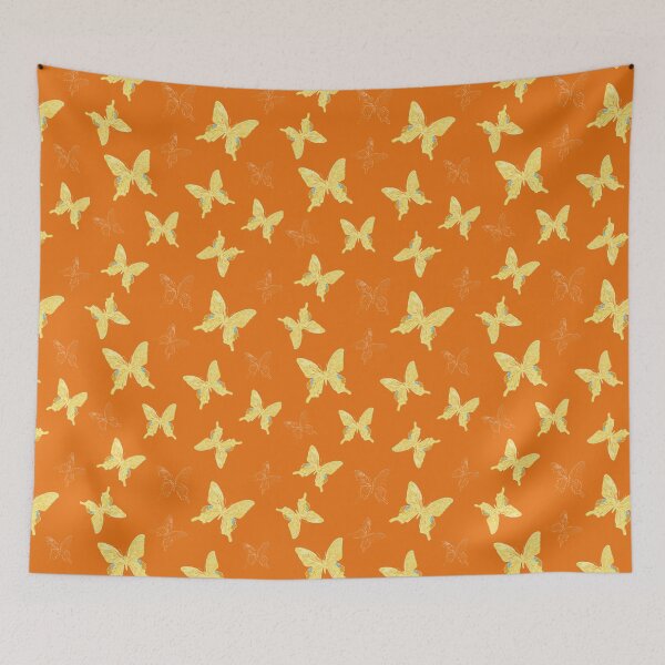 Item preview, Playful Pastel Butterflies - Rama Raya RR05 Orange designed and sold by HueyDesign.