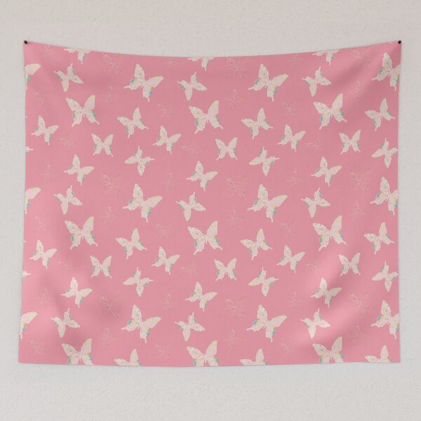 Item preview, Playful Pastel Butterflies - Rama Raya RR06 Pink designed and sold by HueyDesign.