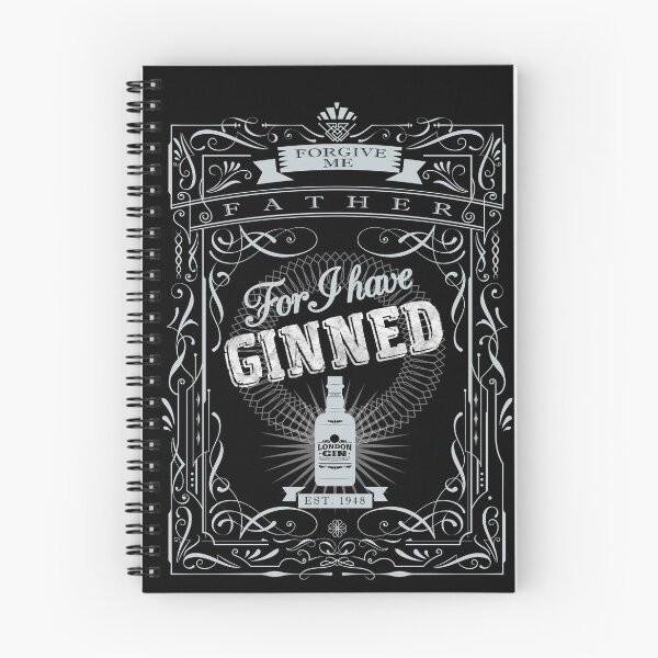 Artikelvorschau, Verzeihen Sie mir Vater für ich habe Ginned ... Gin Lovers weißer Wort Kunstdruck entworfen und verkauft von DOOLALLY.