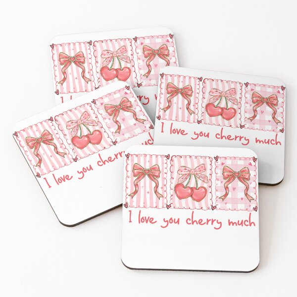 Item preview, I Love You Cherry Much, Funny Valentine, Be mine designed and sold by vintagearttee.