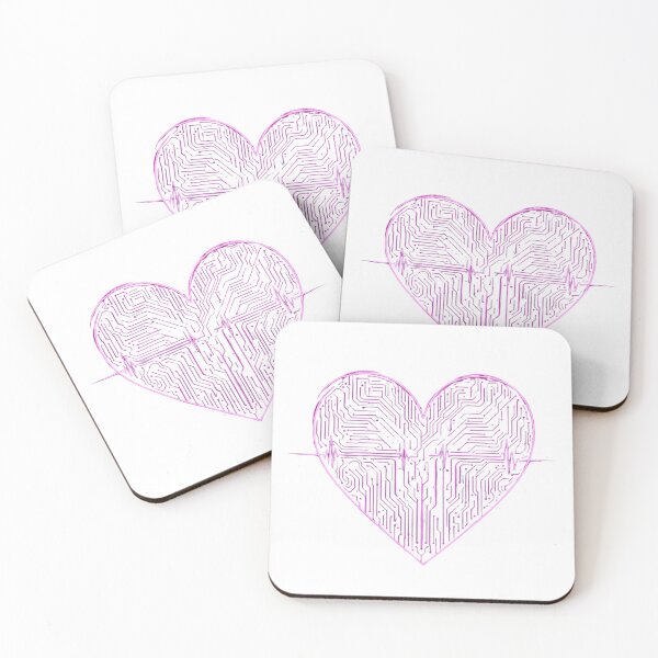 Item preview, Heartbeat Circuit – Cyberpunk Neon Valentine Illustration designed and sold by MagicMicki.