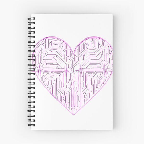 Item preview, Heartbeat Circuit – Cyberpunk Neon Valentine Illustration designed and sold by MagicMicki.