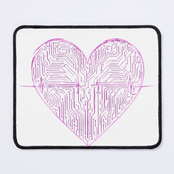 Item preview, Heartbeat Circuit – Cyberpunk Neon Valentine Illustration designed and sold by MagicMicki.