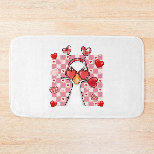Item preview, Checkered Goose Valentine, Kiss Me, Be mine, Cupid Love designed and sold by vintagearttee.