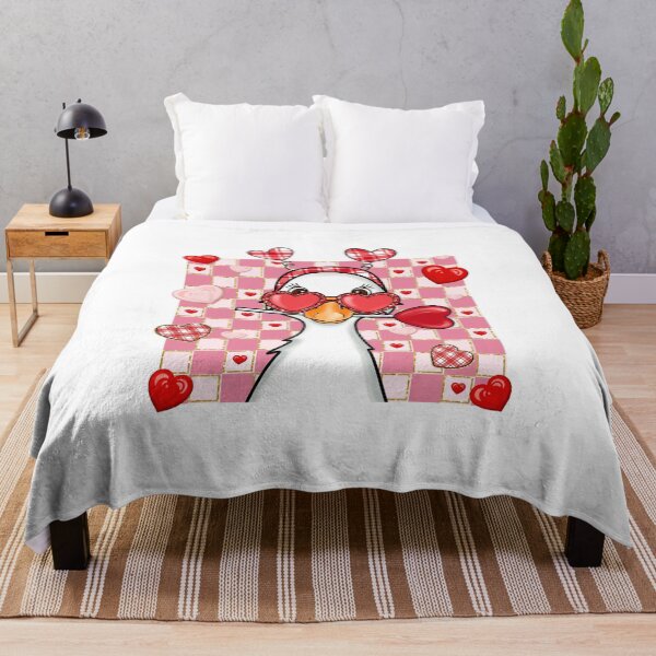 Item preview, Checkered Goose Valentine, Kiss Me, Be mine, Cupid Love designed and sold by vintagearttee.
