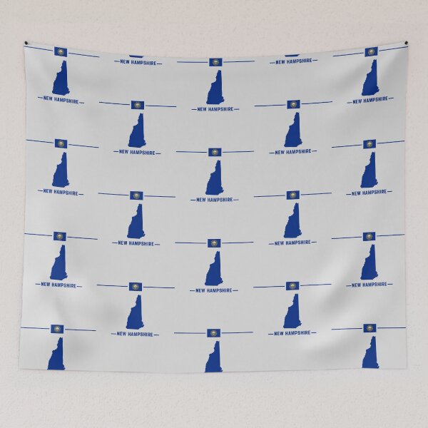 Item preview, New Hampshire Pride | Classic State Map & Flag Silhouette designed and sold by mashmosh.