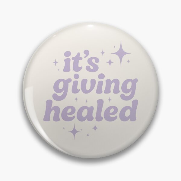 Item preview, It’s Giving Healed Mental Health Affirmation Design designed and sold by astersgraphics.