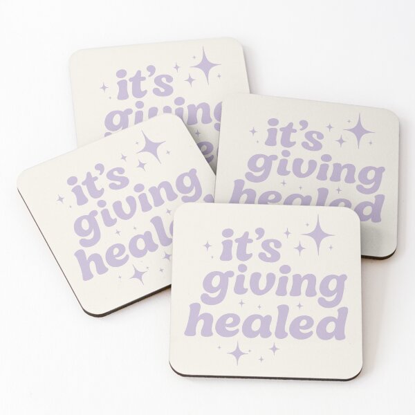 Item preview, It’s Giving Healed Mental Health Affirmation Design designed and sold by astersgraphics.