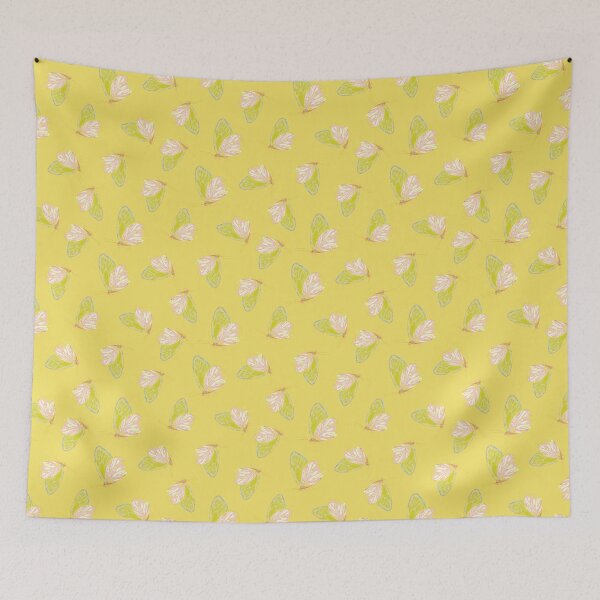 Item preview, Dreamy Pastel Side View Butterfly - Senja Wings RR13 Yellow designed and sold by HueyDesign.